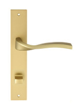 Дверная ручка на планке Extreza PERLA-PL13-WC-96-F02 (PERLA 114) матовая латунь