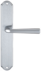 Дверная ручка Extreza "SANDRO" (Сандро) 332 на планке PL01 матовый хром F05