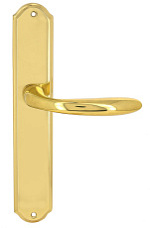 Дверная ручка Extreza "COMO" (Комо) 322 на планке PL01 полированная латунь F01