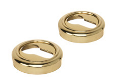 Накладка дверная под цилиндр Extreza CYL-R01 полированная латунь F01