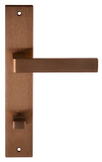 Дверная ручка на планке Extreza ENZO-PL13-WC-96-F09-PVD (ENZO 117) медь PVD