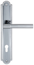 Дверная ручка Extreza "NUVO" 125 на планке PL03-CYL-85 матовый хром / хром F05/F04