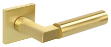 Дверная ручка Extreza STEM-R15-F02 (STEM 135) матовая латунь глянец F07