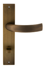 Дверная ручка на планке Extreza CASCATA-PL11-WC-96-F03 (CASCATA 140) матовая бронза