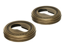 Накладка дверная под цилиндр Extreza CYL-R03 матовая бронза F03