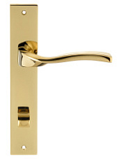 Дверная ручка на планке Extreza PERLA-PL13-WC-96-F06-PVD (PERLA 114) полированная латунь PVD