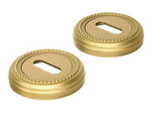 Накладка дверная под ключ буратино Extreza KEY-R03 матовая латунь F02