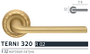 Extreza TERNI (Терни) 320 дверная ручка на розетке R02, цвет матовая латунь F02