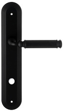 Дверная ручка Extreza "BENITO" (Бенито) 307 на планке PL05 черный F22 сантехническая завертка WC
