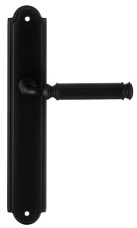 Дверная ручка Extreza "BENITO" (Бенито) 307 на планке PL03 черный матовый F22