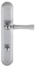 Дверная ручка на планке Extreza "DEZI" 309 PL05-WC-96-F05-F04-F05 матовый хром / хром / планка матовый хром