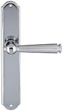 Дверная ручка Extreza "ANNET" 329 на планке PL01 матовый хром F05 / полированный хром F04 без доп. запирания PASS