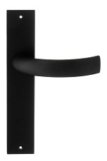 Дверная ручка на планке Extreza CASCATA-PL11-F22 (CASCATA 140) черный