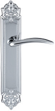 Дверная ручка Extreza "SIMONA" (Симона) 314 на планке PL02 полированный хром F04