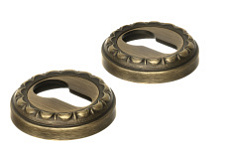 Накладка дверная под цилиндр Extreza CYL-R02 матовая бронза F03