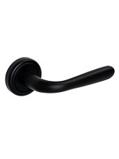 Дверная ручка Extreza "ALDO" (Алдо) 331 на розетке R01 черный матовый F22