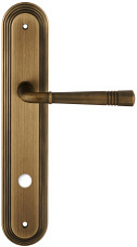 Дверная ручка Extreza "GUSTO" 334 на планке под WC PL05-WC матовая бронза F03